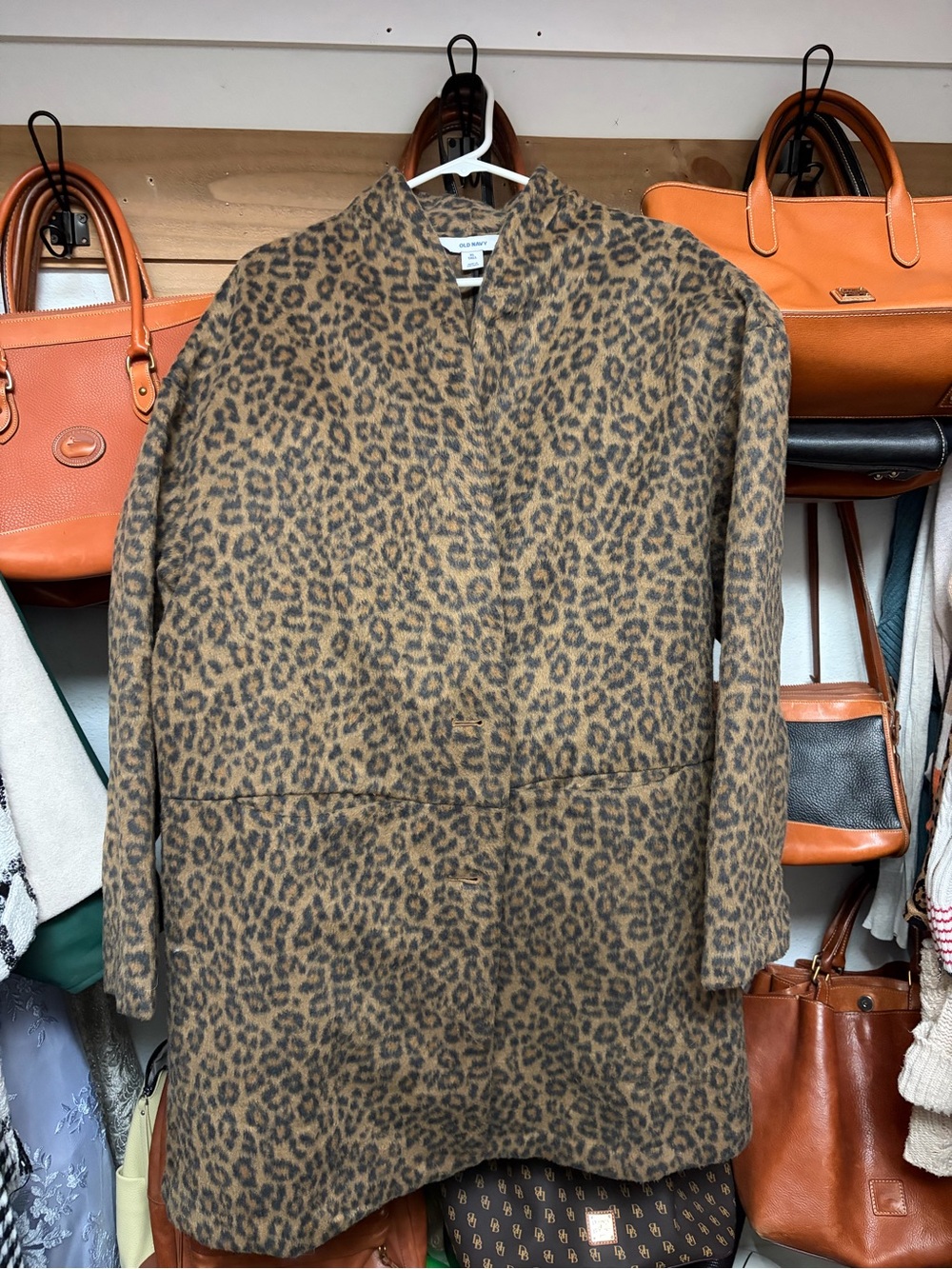 Old Navy Leopard Print coat  in Brown and Black